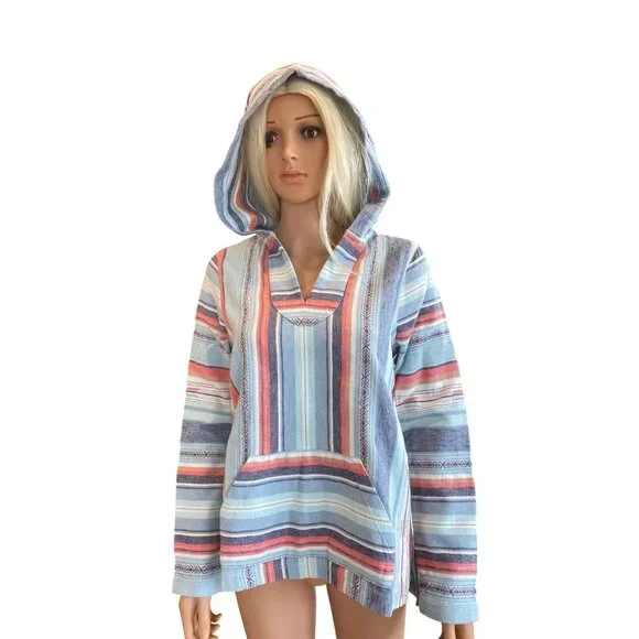 NWT Faherty Baja Sierra Paradise Hooded Pullover Top Tunic W's S $158 Organic - Picture 5 of 17